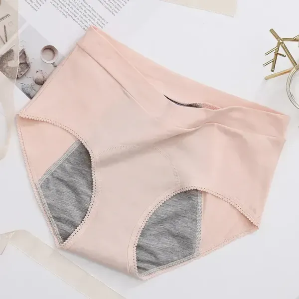 Plus Size V High Waist 100% Cotton Menstrual Panties