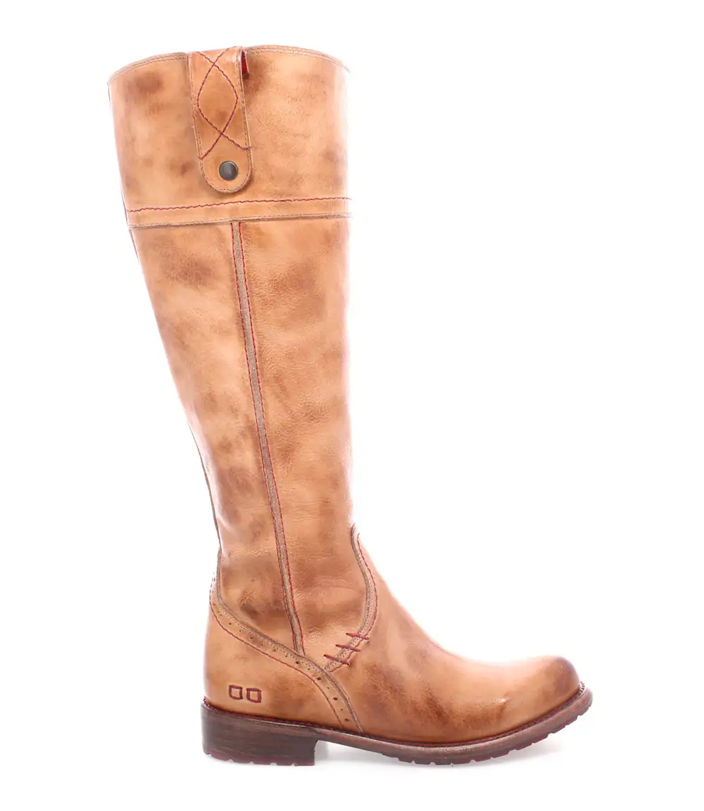 Lug-Sole Streamlined Wide-Calf Tall Boots