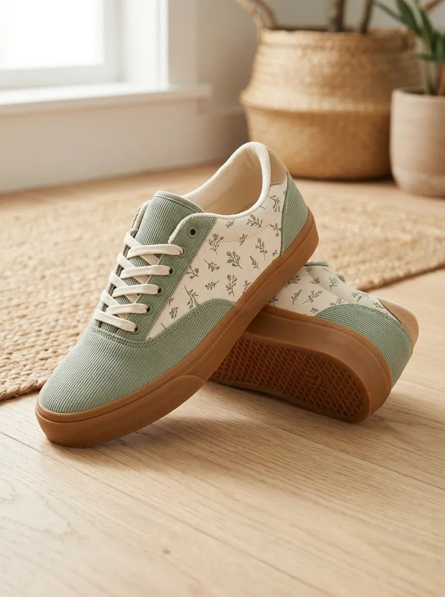 Women's Floral Botanical Statement Skate Shoes