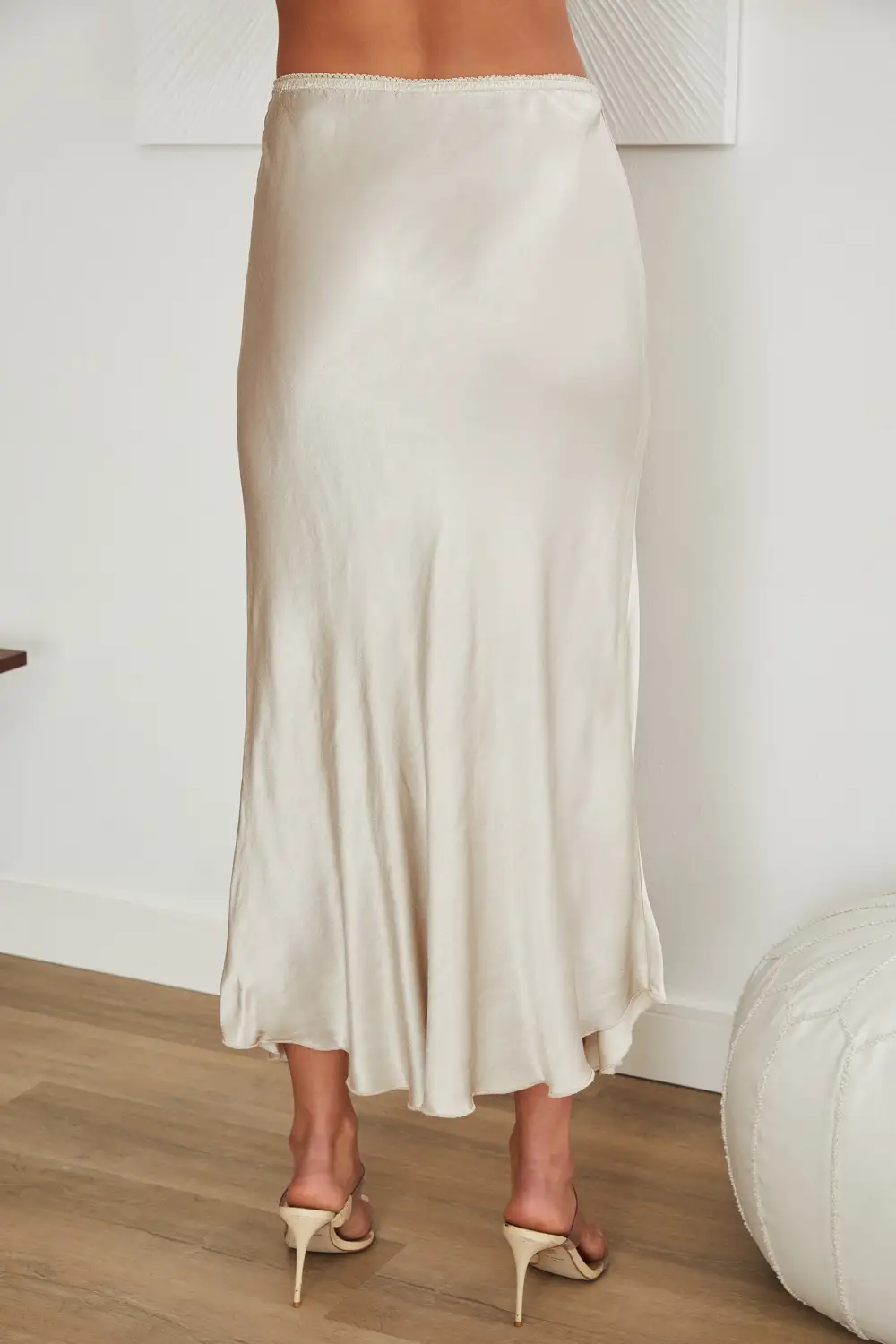 Silky Midi Skirt