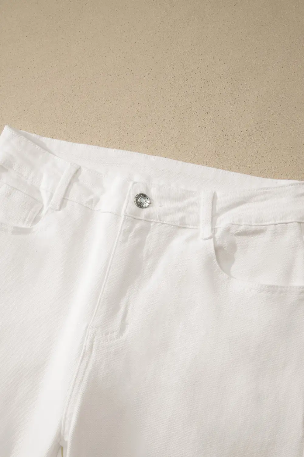 Zip-Detail Pocketed Bermuda Denim Shorts
