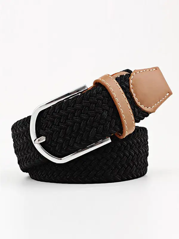 Woven Contrast Waist Belt