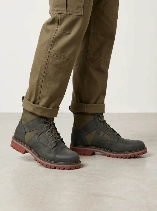 Unisex Tactical Contrast Sole Work Boots