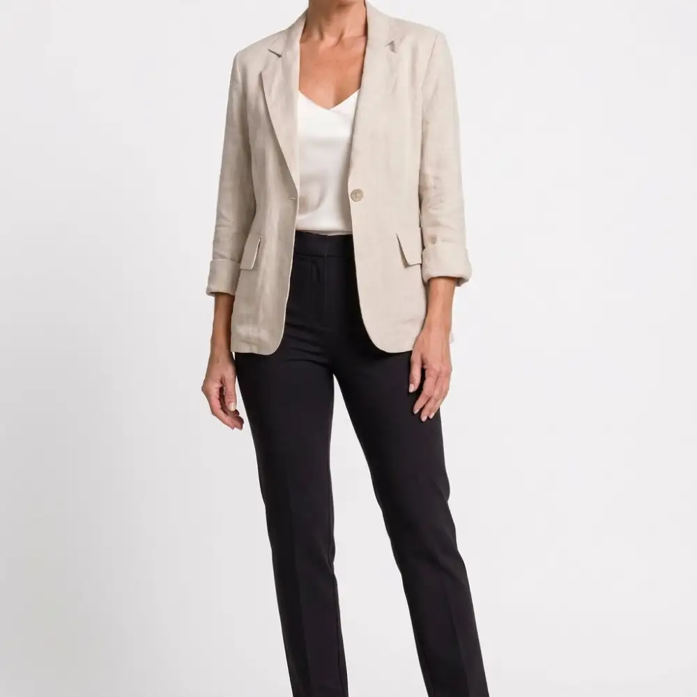 Single-Button Relaxed Blazer