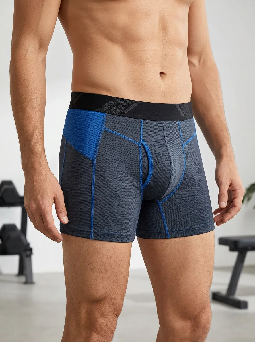 Sport Mesh Athletic Casual Look Men's Boxer Briefs