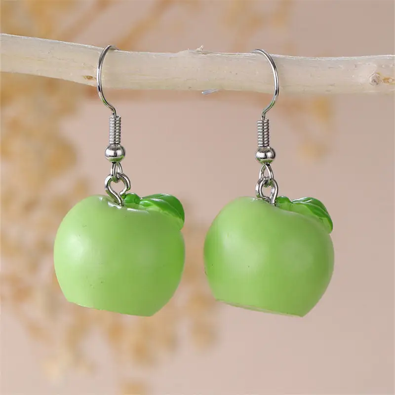 Fruit Resin Statement Earrings