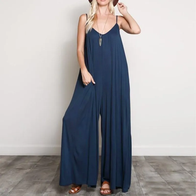 Flowy Wide-Leg Chic Minimalist Jumpsuit