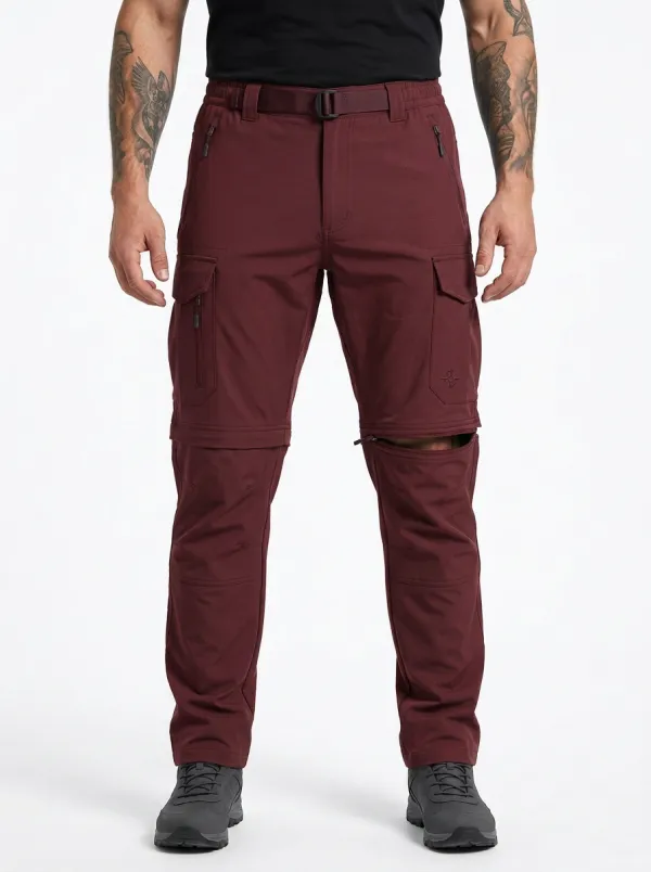 Men's Terrain Performance Compass Graphic Waterproof Zip-Off Tactical Cargo Pants