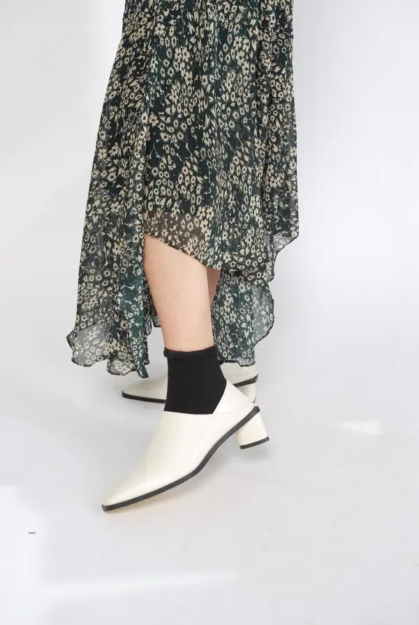 Balanced Faux Leather Everyday Heels