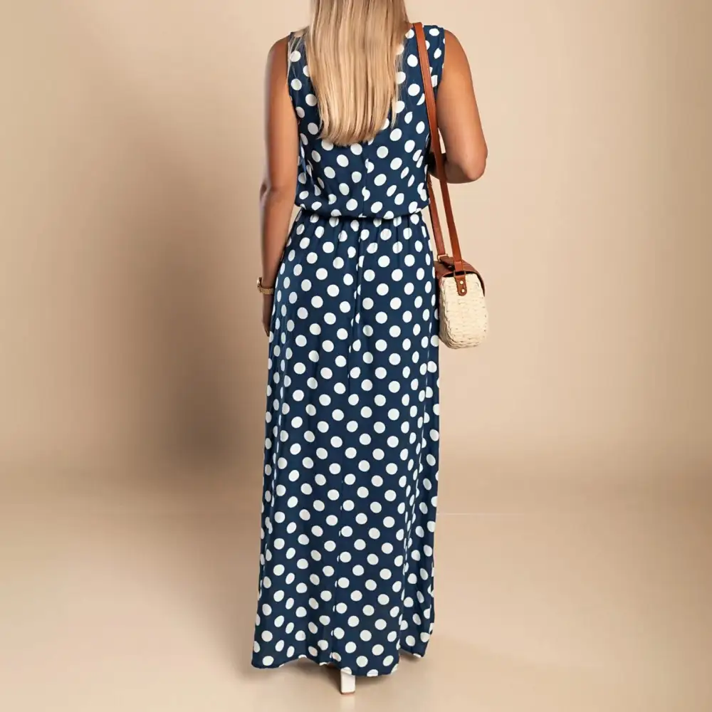 Avery Polka Dot Flow Maxi Dress