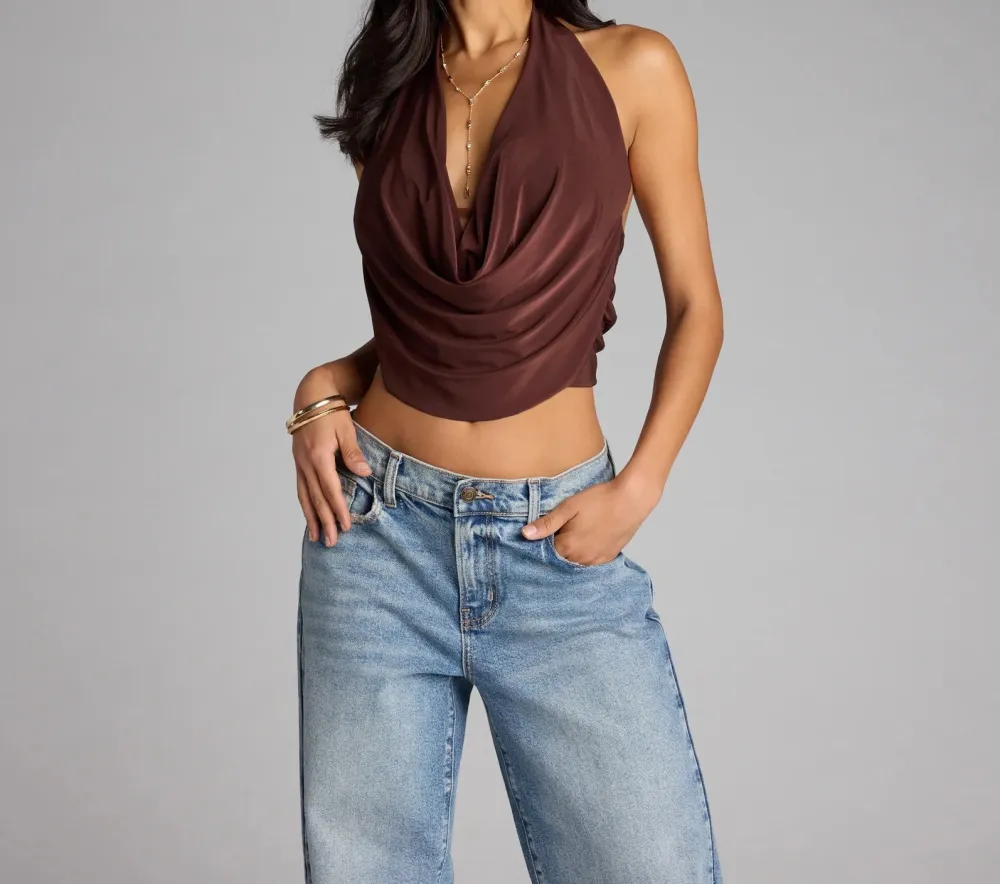 Halter Sleeveless Cropped Top