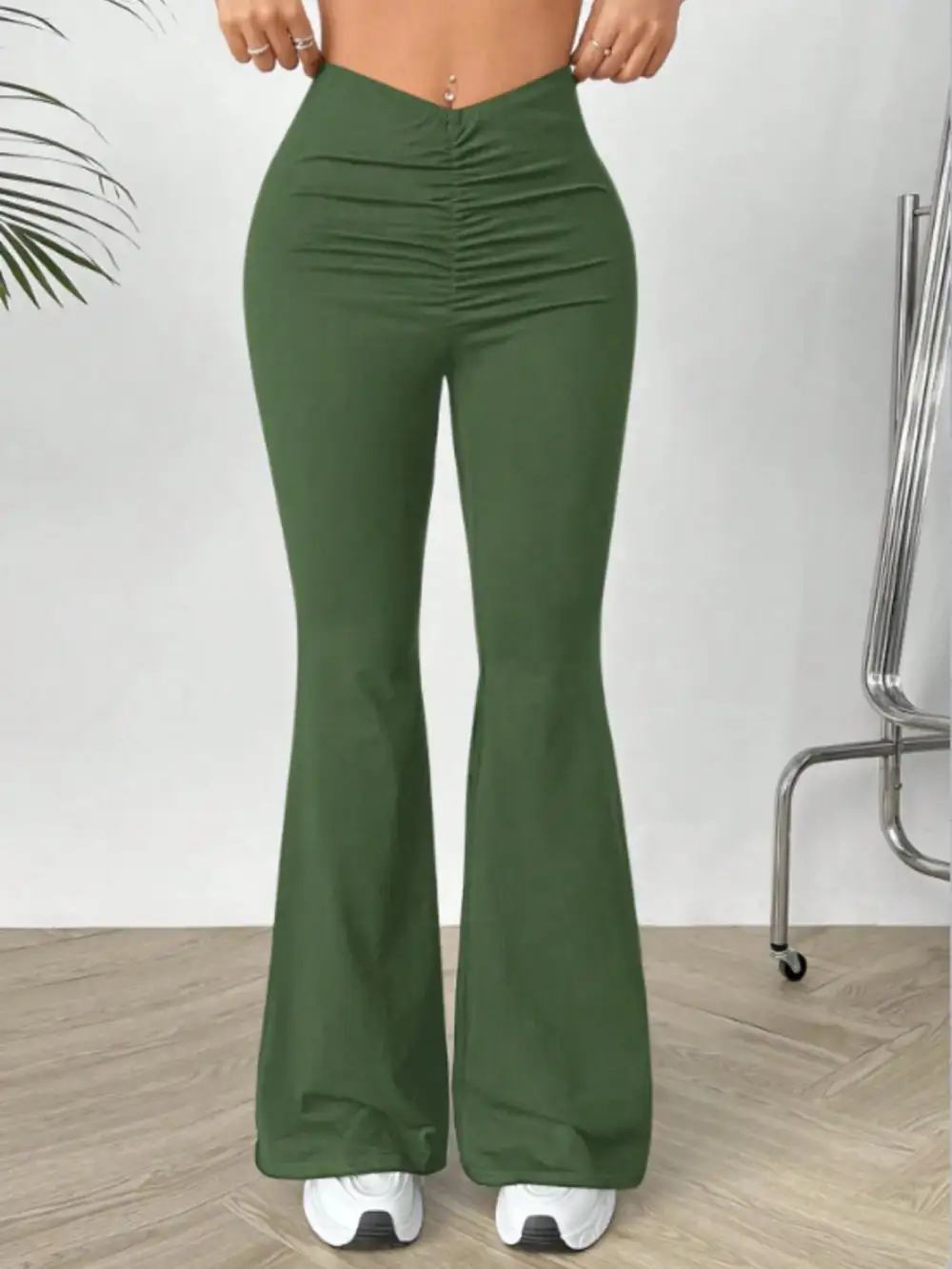 High Waisted Flared Pants