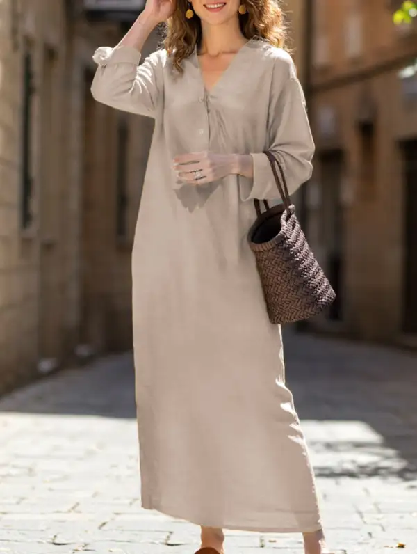 Long-Sleeved Robes and Dresses Top