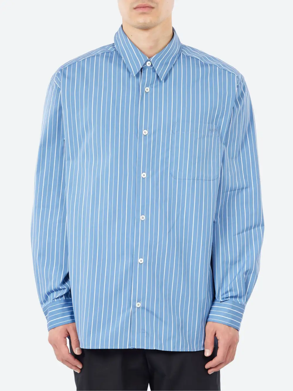 Men's Poplin Point Collar Shirt