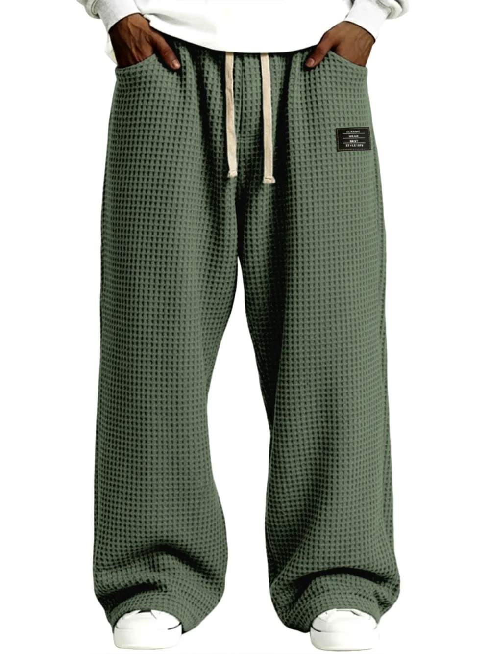 Everyday Textured Knit Drawstring Pants
