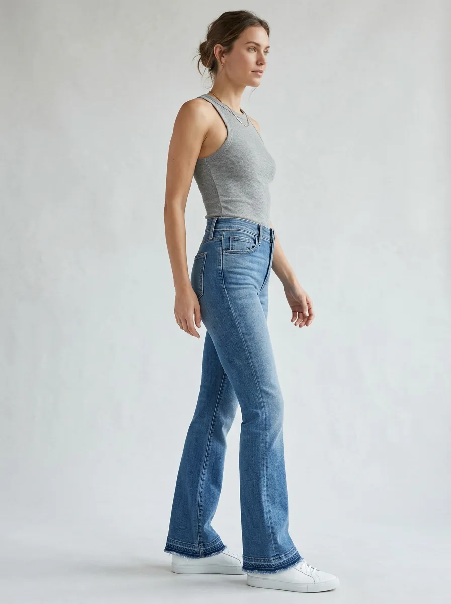 Women's High Waist Casual Denim Jeans
