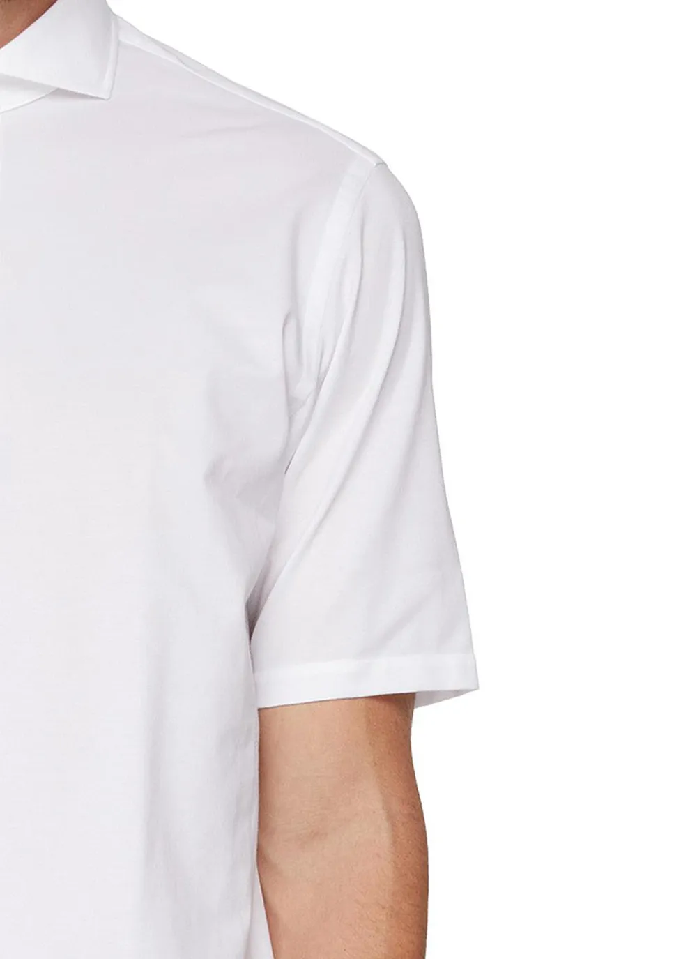 Soft Breathable Simple Button-Down White Shirt