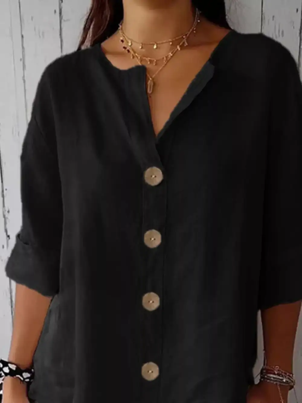 Casual Loose Button Down Shirt