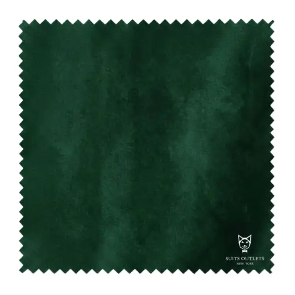 Emerald Regular Fit Velvet Single Breasted Notch Lapel Side Vents Jacket