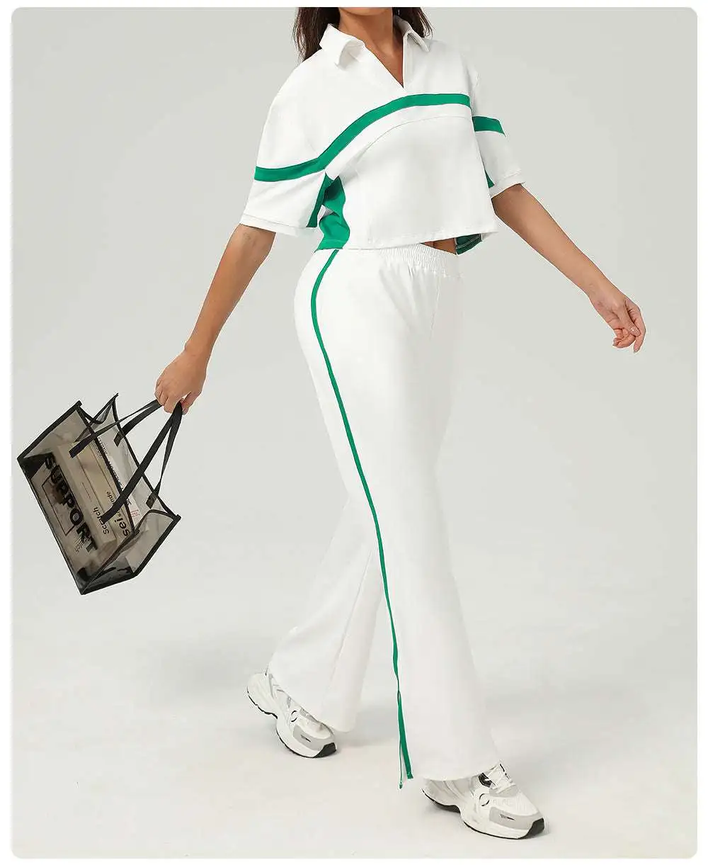Tennis Running Top and Trousers Active Set