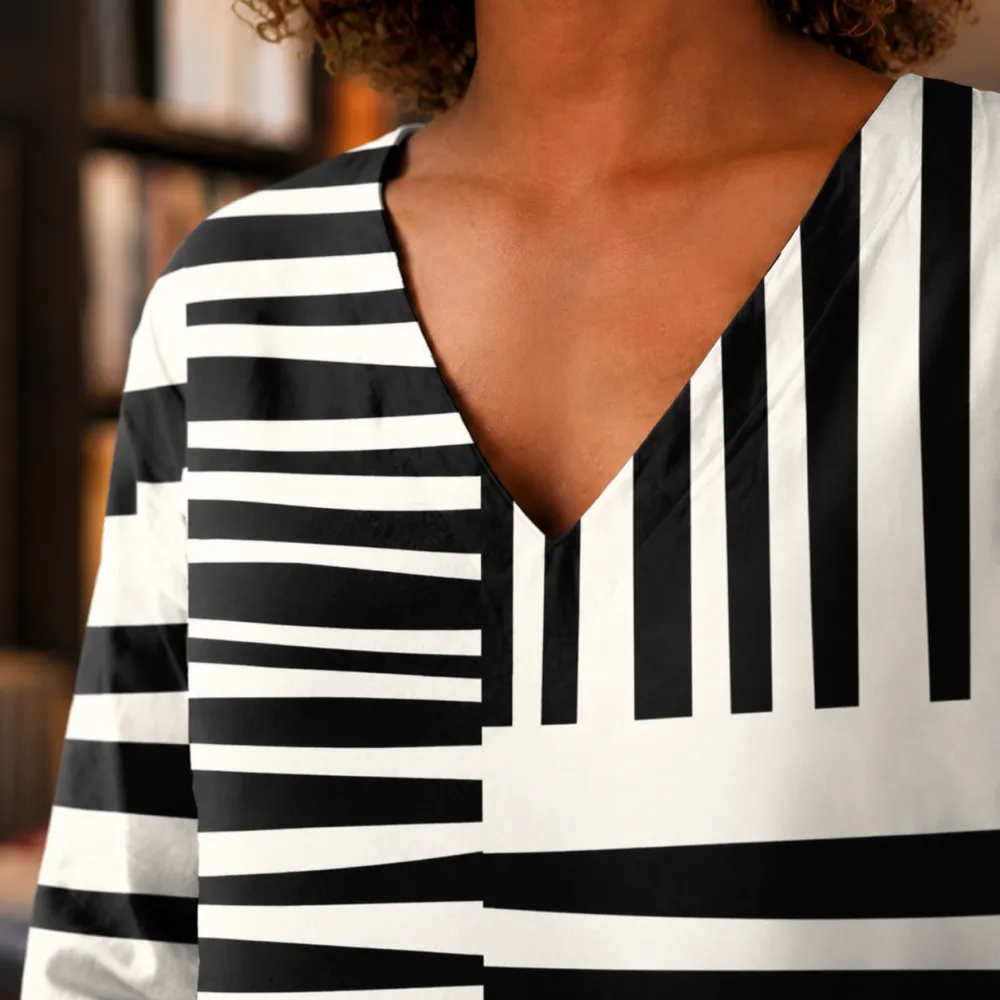 V-Neck Flowing Relaxed Tunic