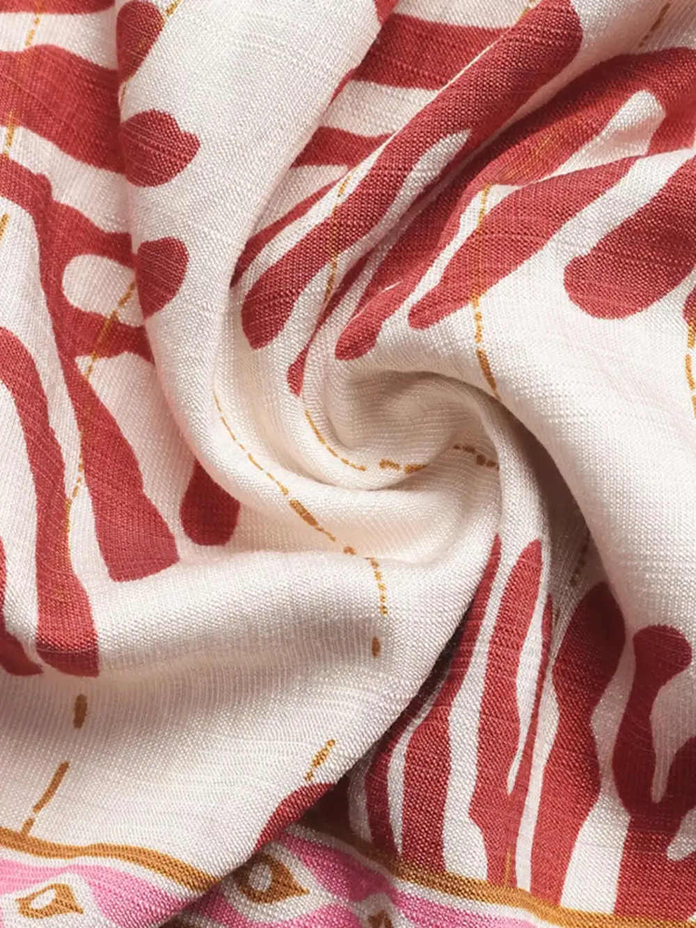 Soft Touch Printed V Neck Dress