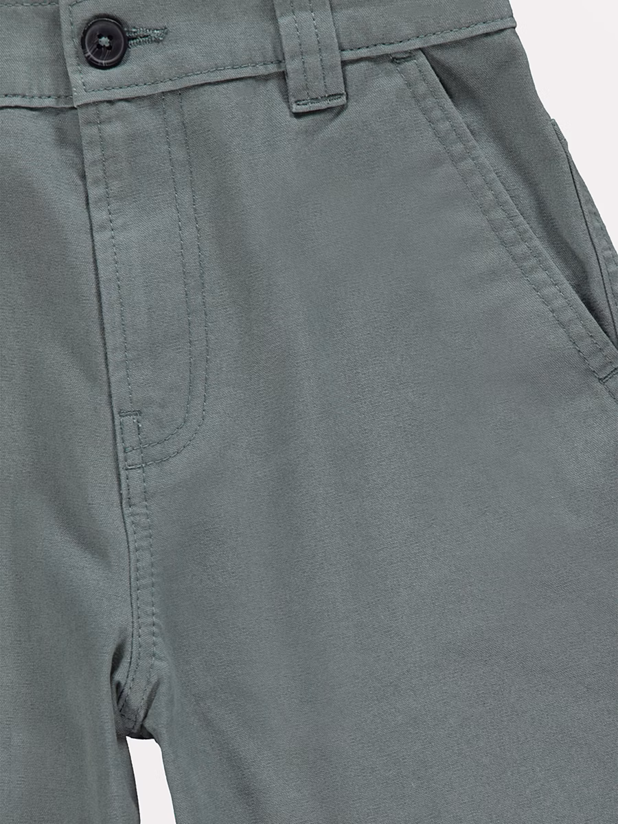 Khaki Green Carpenter Jort Shorts detail 1