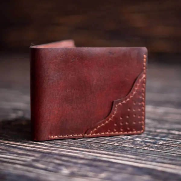Structured Compact Leather Wallet