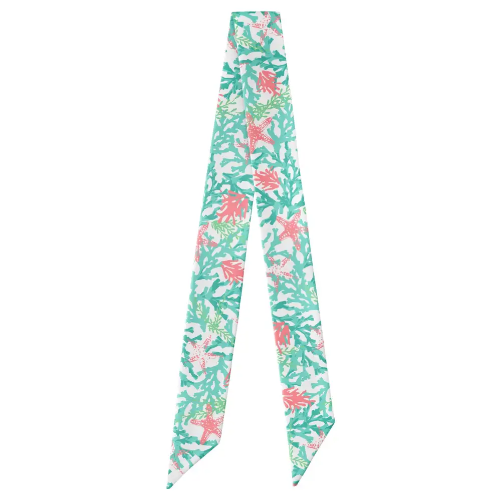 Coral Cove Pattern Hair Scarf