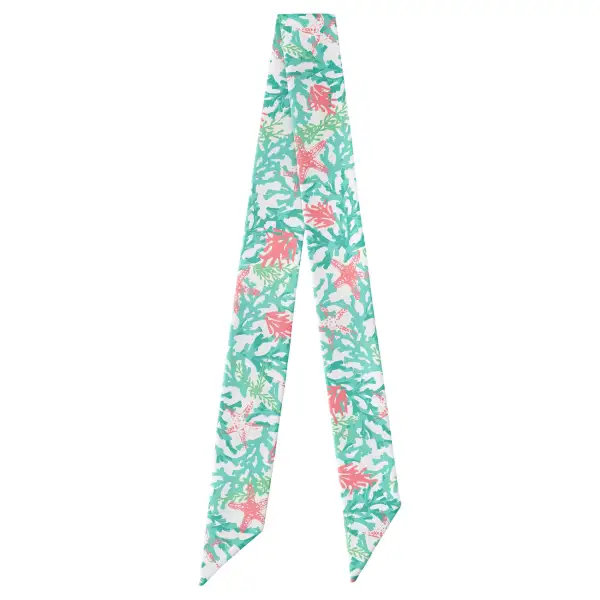 Coral Cove Pattern Hair Scarf