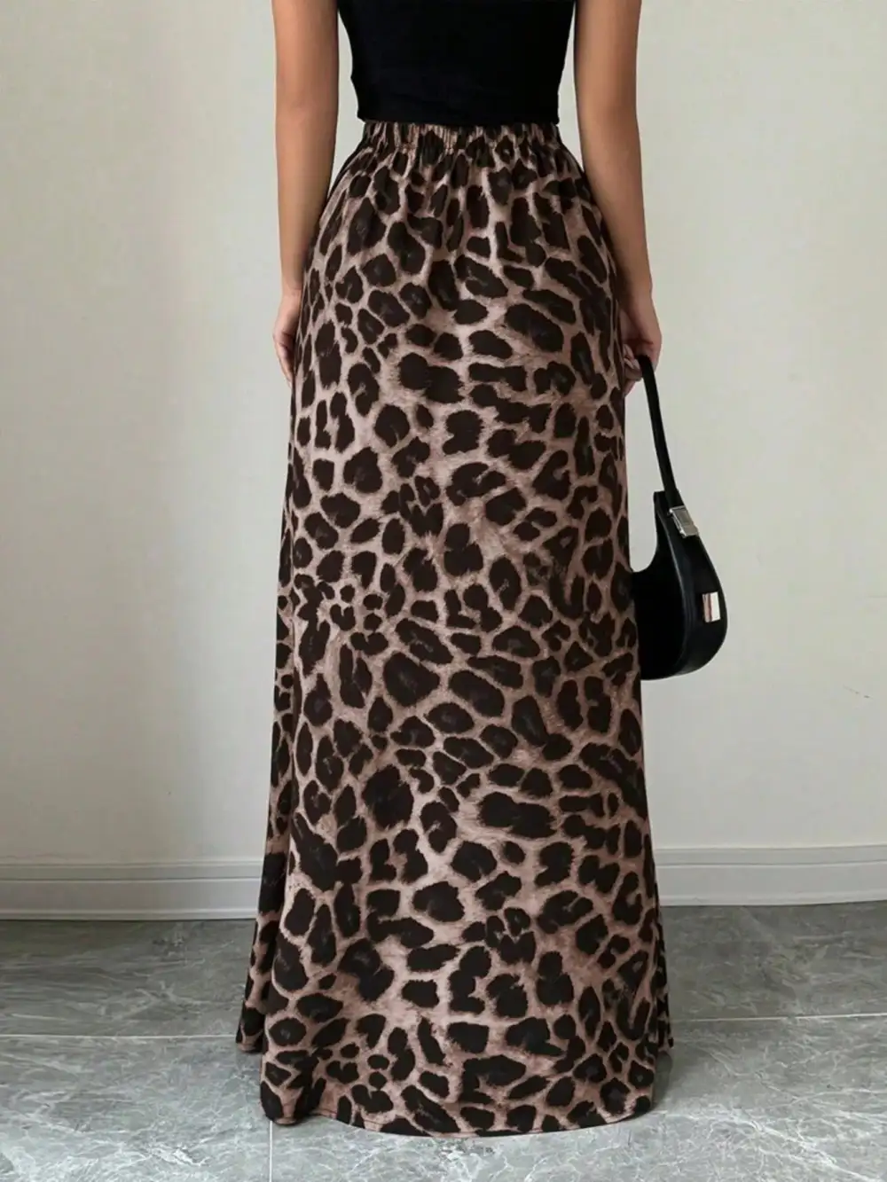Tailored Fluid Printed Skirt