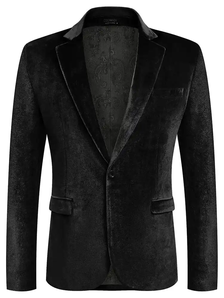 Luxury Velvet Blazer Jacket
