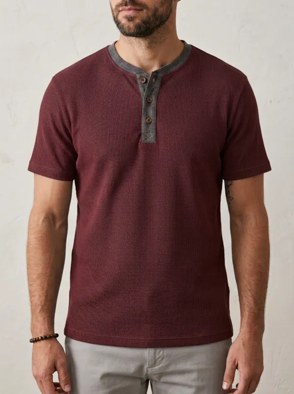 Modern Soft-Look Men's Short-Sleeve Henley Shirt