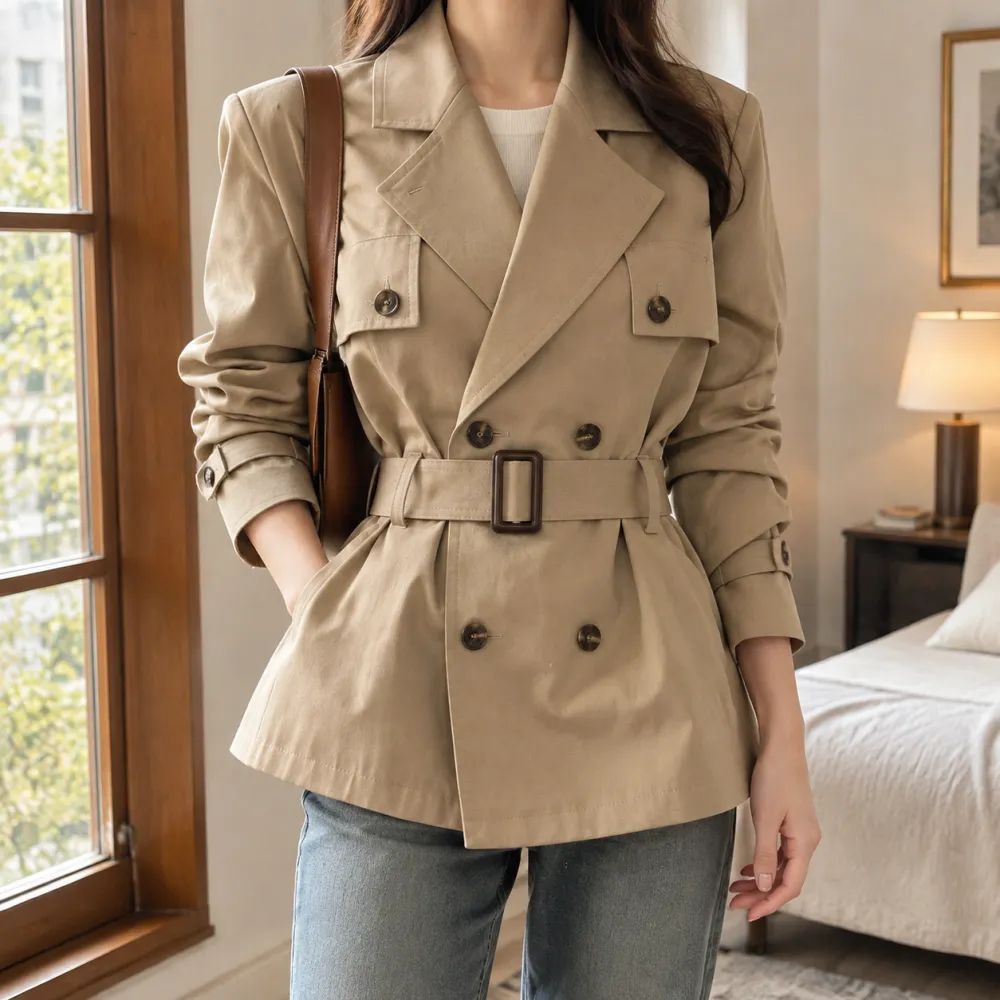 Tailored Double-Breasted Jacket