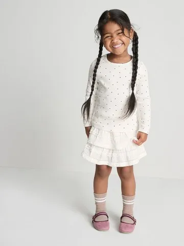 1-9yrs | Cotton Rich Ribbed Long Sleeve T-Shirt