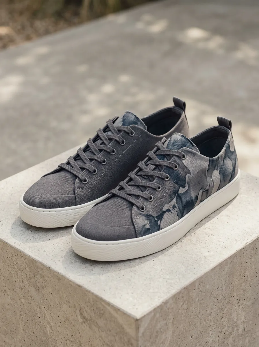Tie Dye Camouflage Canvas Sneakers