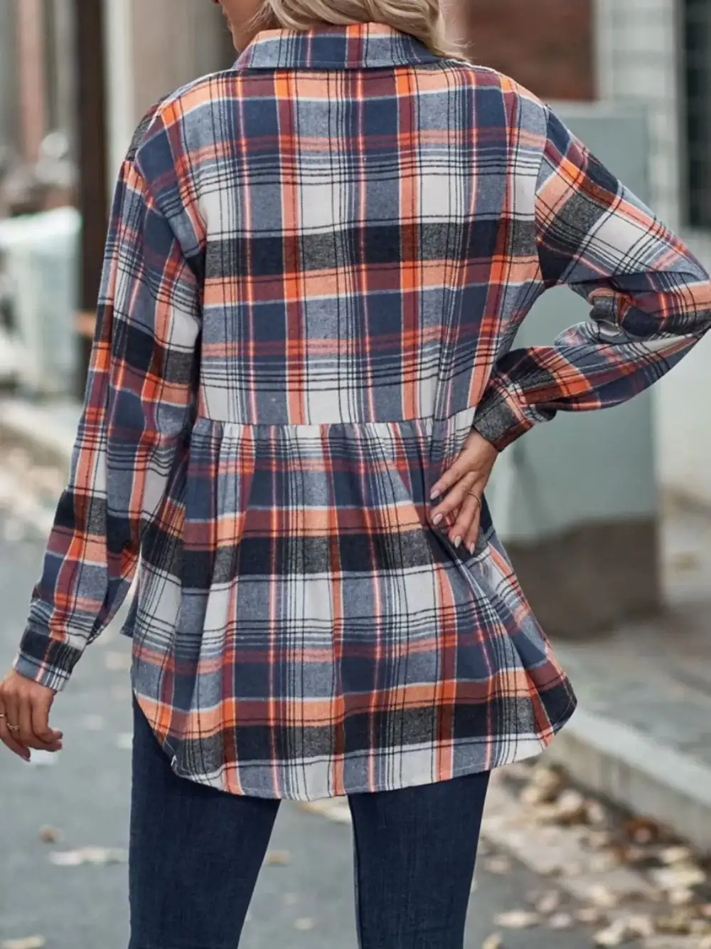 Everyday Plaid Button Down Long Sleeve Shirt
