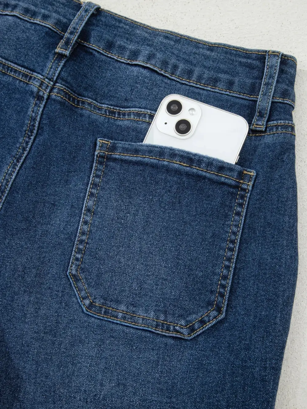 Neat Finish Utility Detail Denim Jeans
