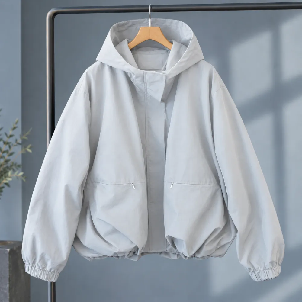 Balloon Hem Jacket