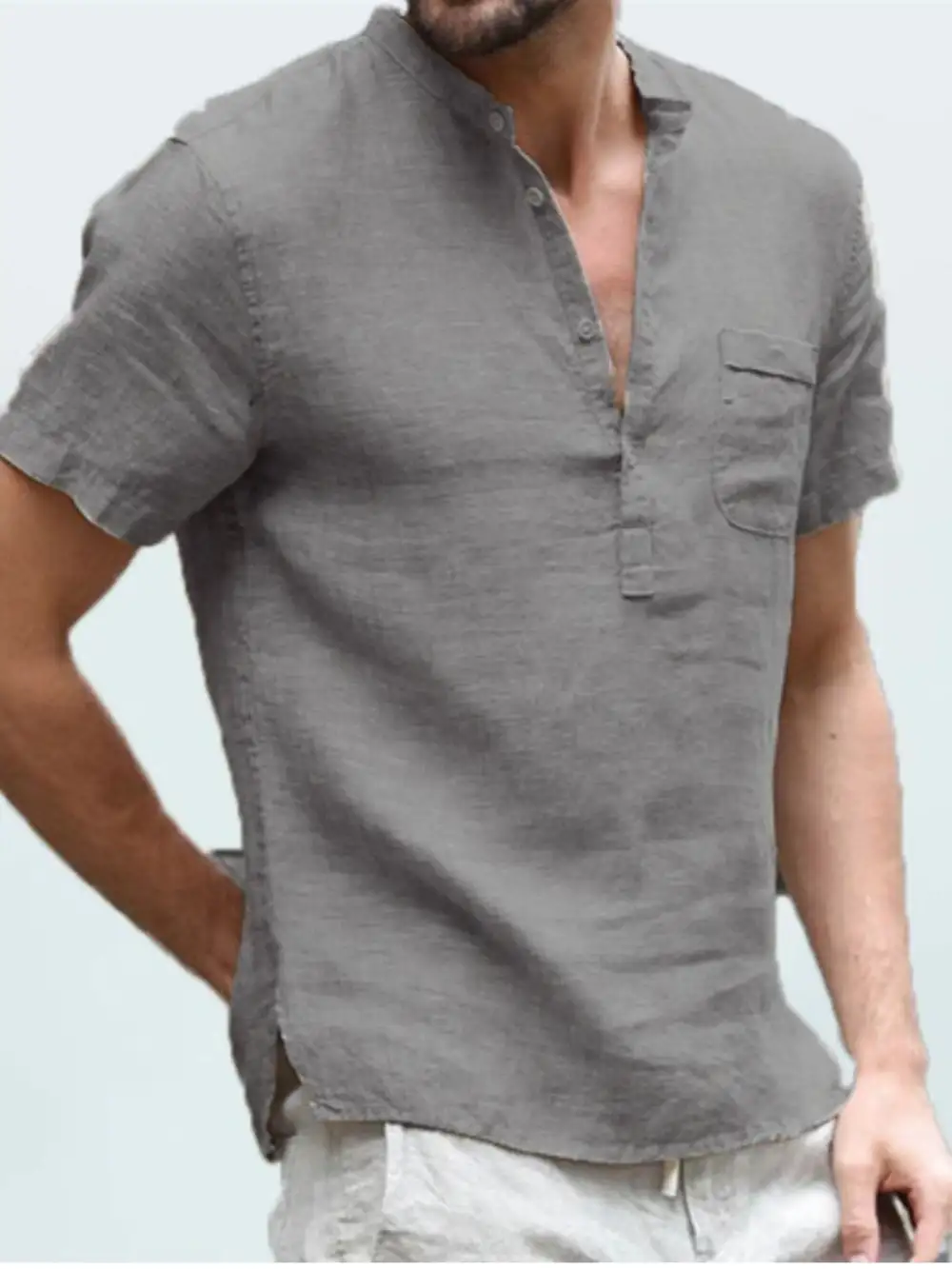 Smart Casual Button-Detail Polo Shirt
