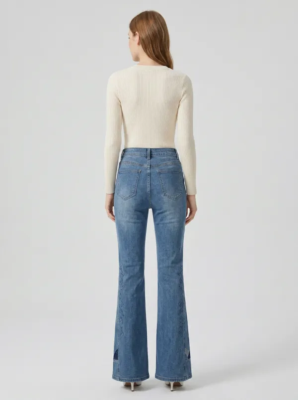 Women's High Waist Casual Denim Jeans