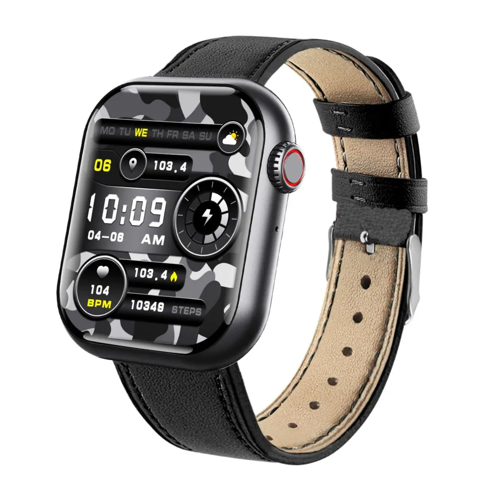 Bearscome Blood Sugar Blood Pressure Blood oxygen Sleep Monitoring Waterproof Smartwatch