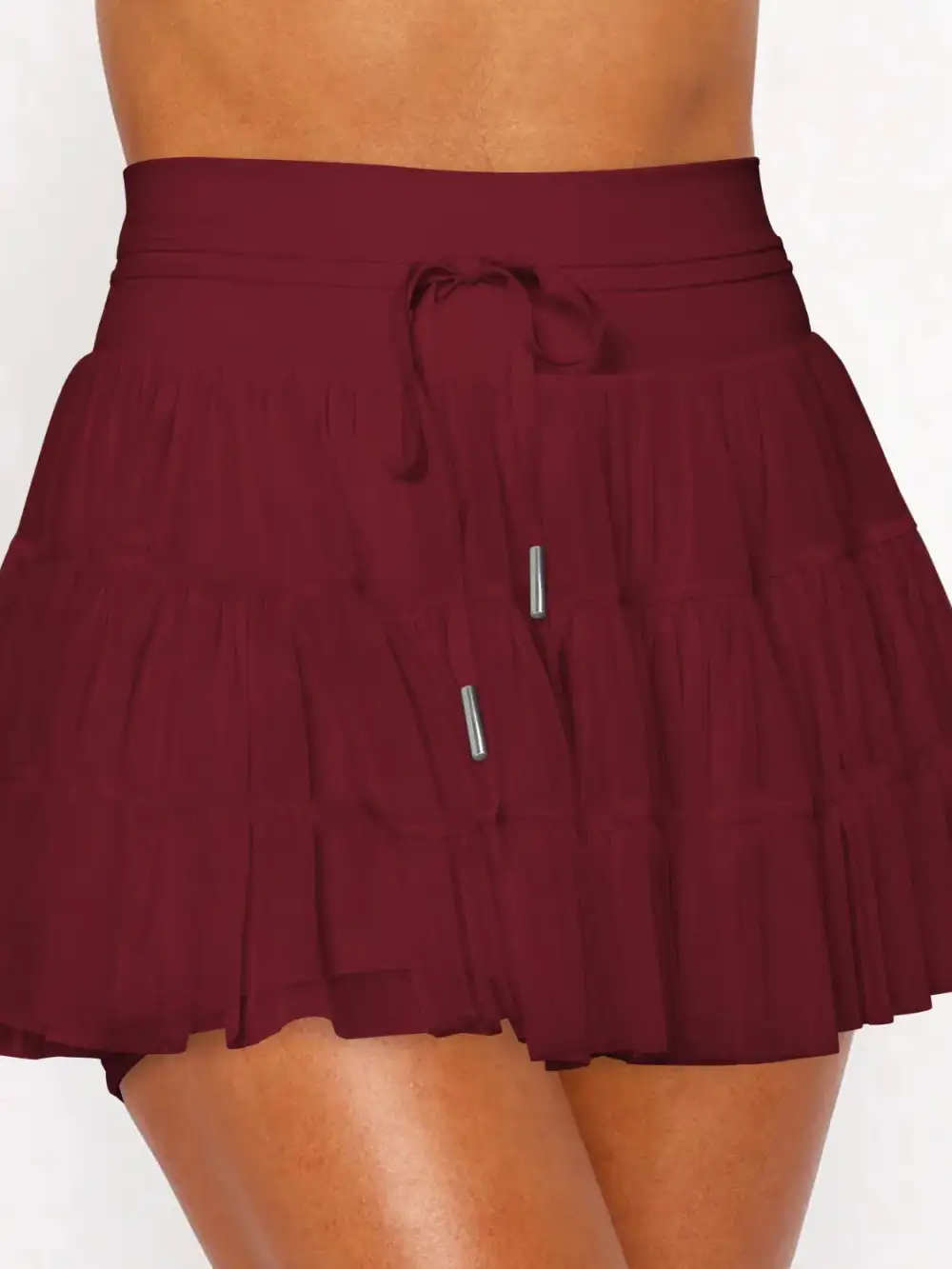 Tina High Waist Skort Pocket Jeans Skirt