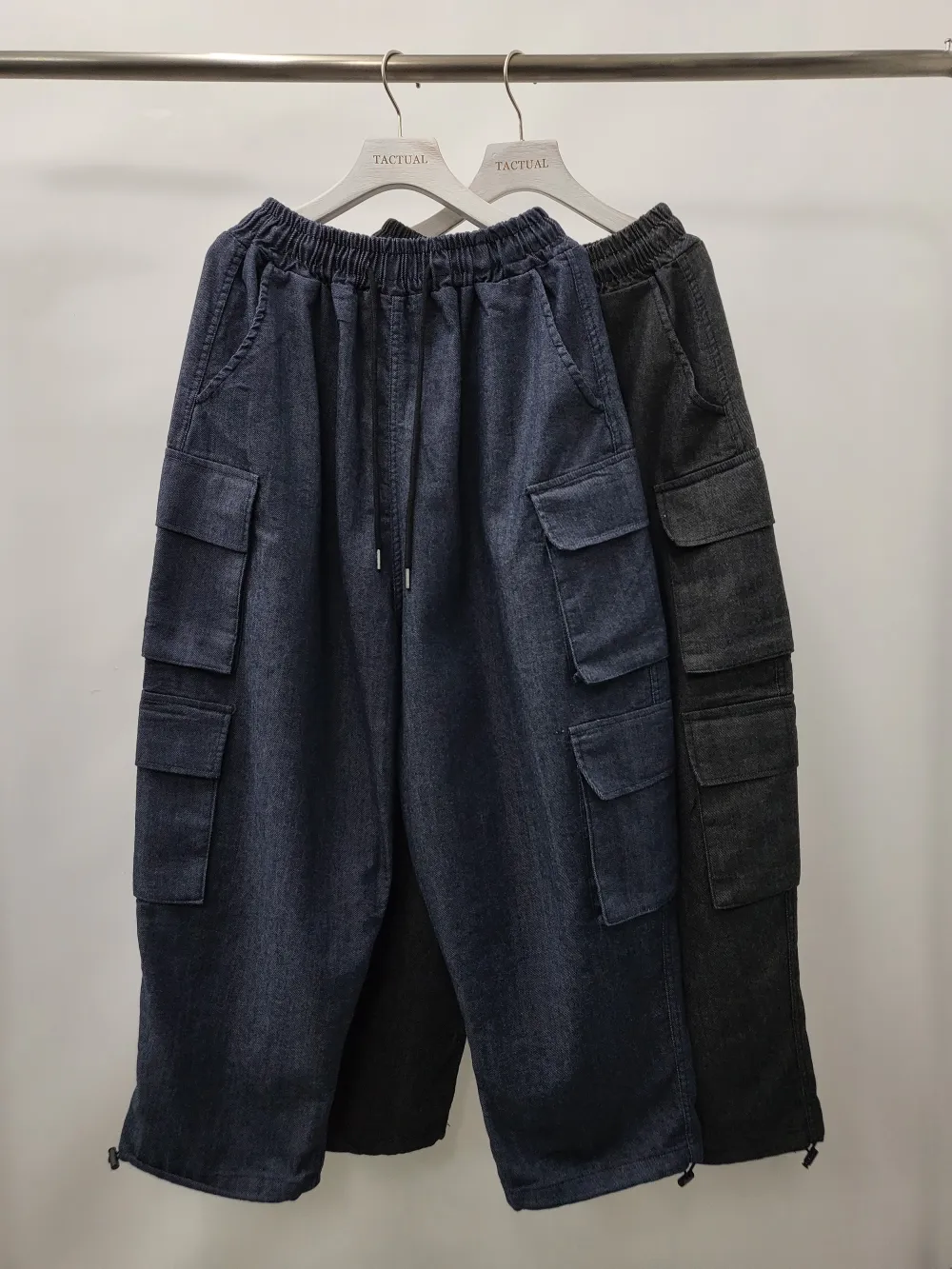 Modern Denim Relaxed Cargo Pants