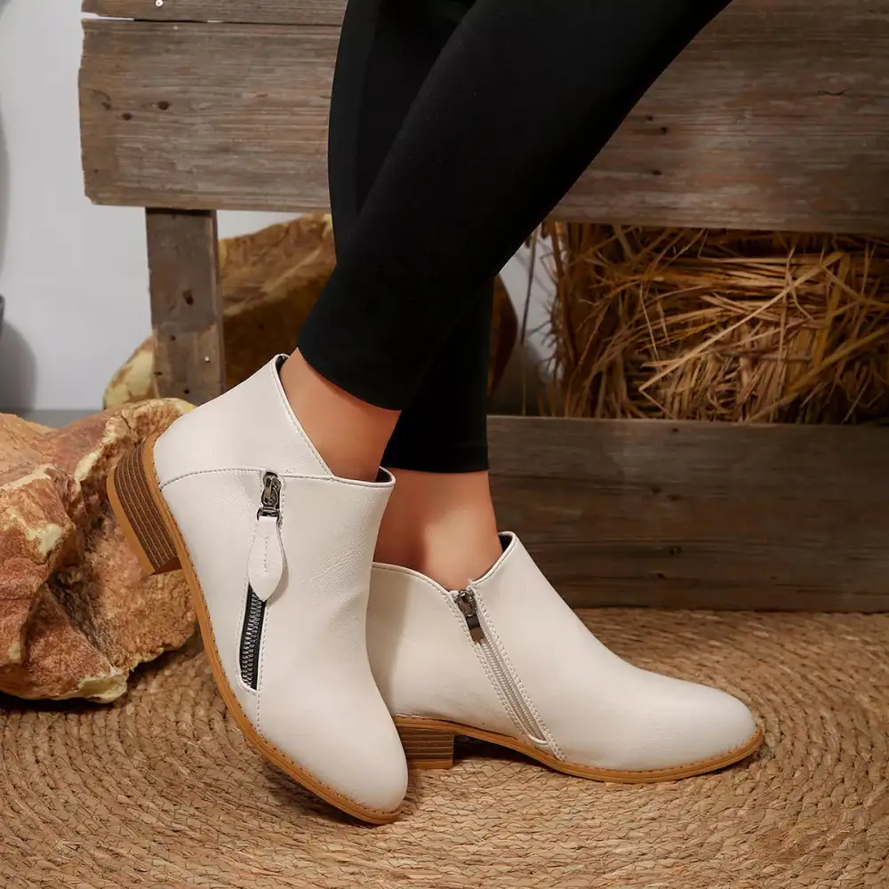 Block Heel Ankle Boots