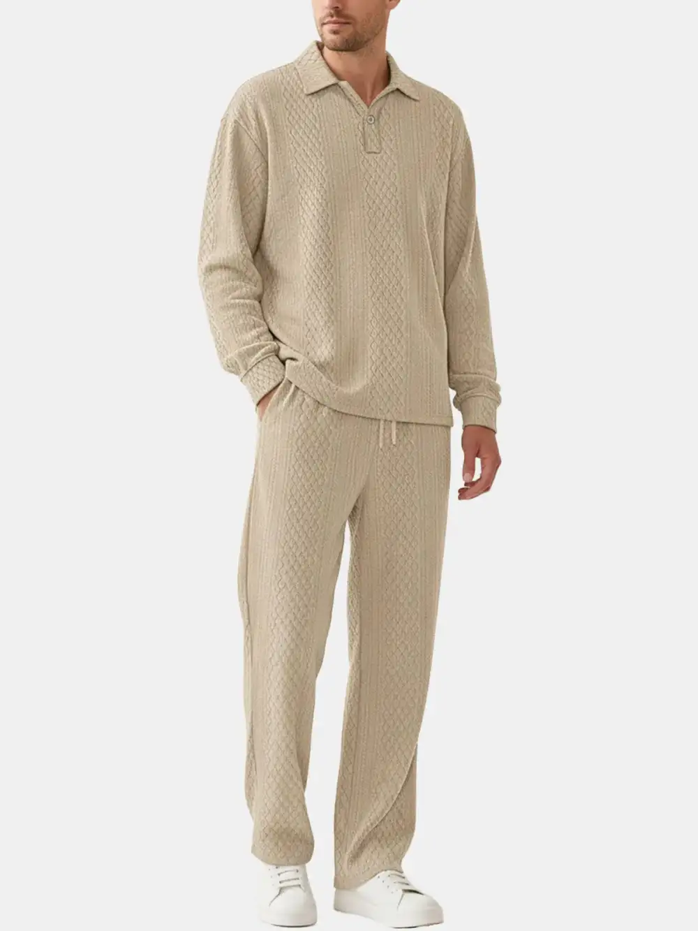 Polo Long Sleeve Lounge Set