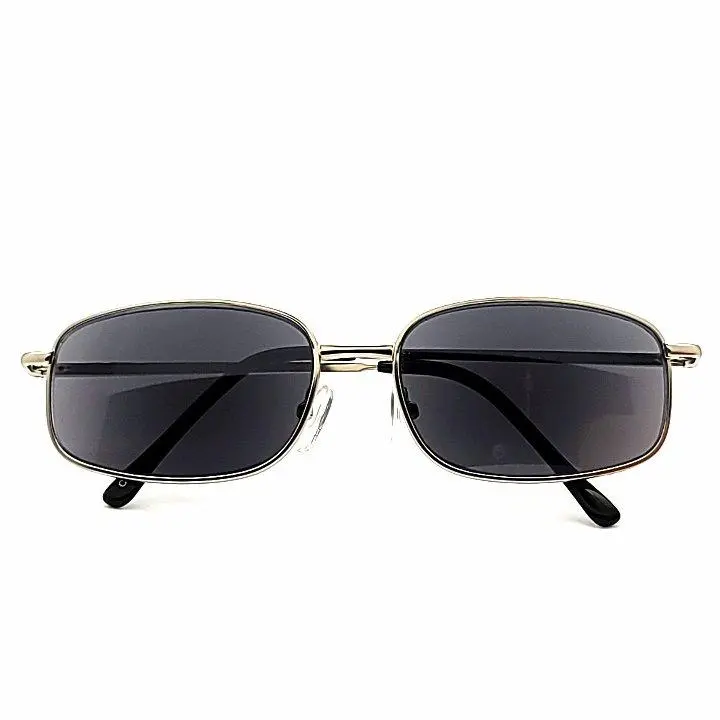 Oval Full-Lens Smoke-Lens Reading Sunglasses