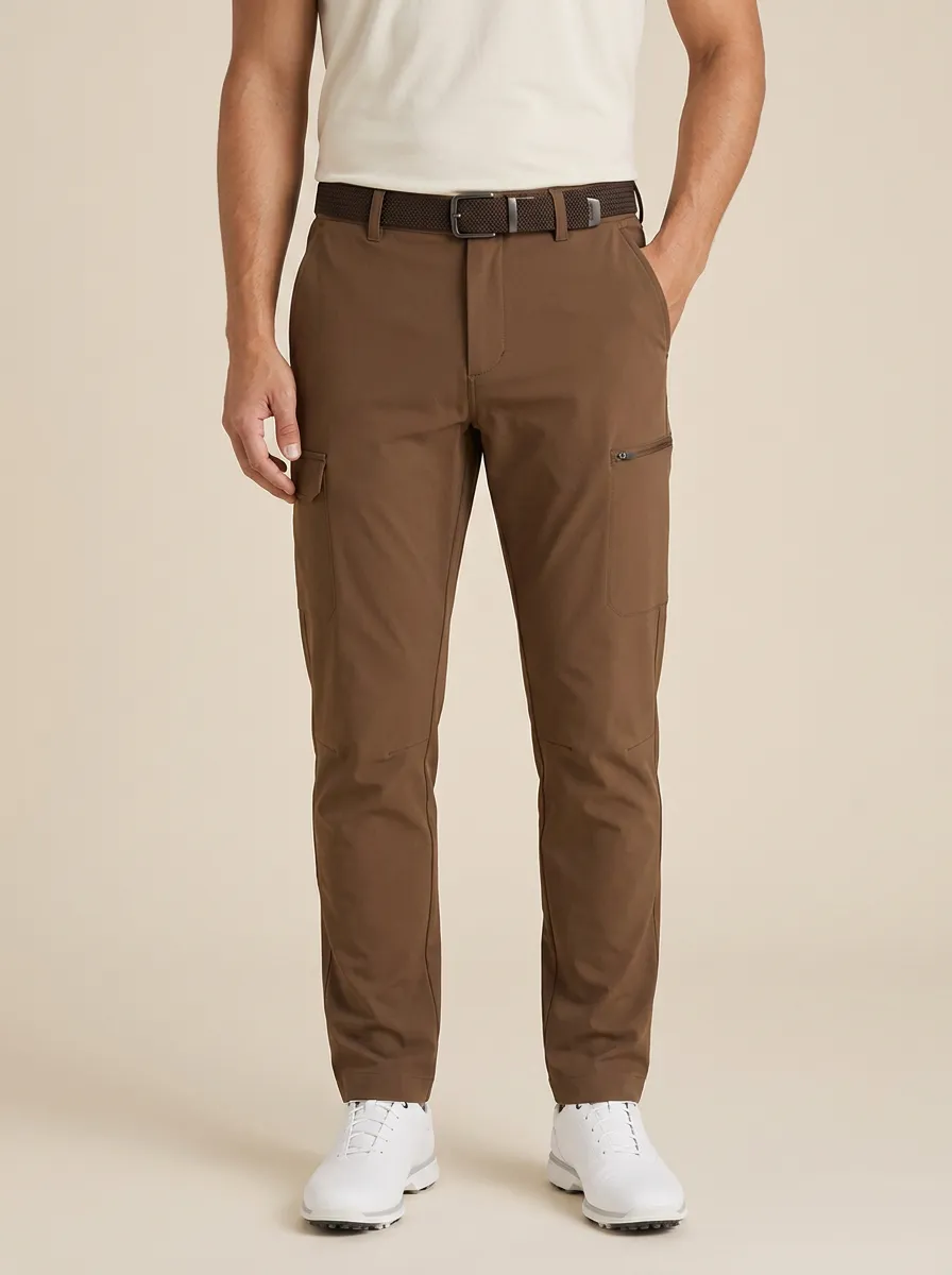 Men's Golf Lover Brown Cargo Printed Pants