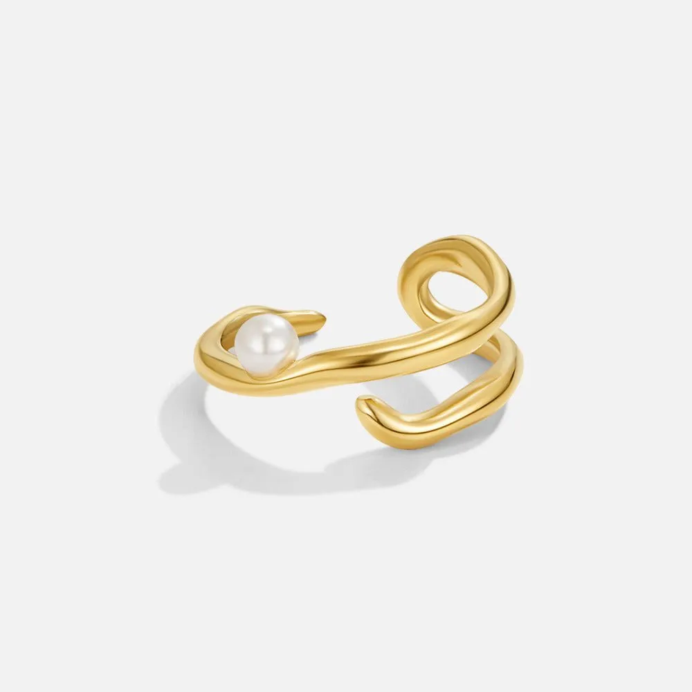 Pearl Geometric Ring