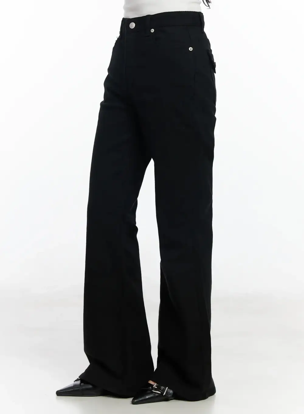 High-Rise High-Waist Bootcut Jeans